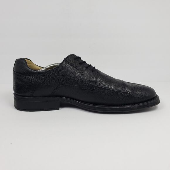 Studio Belvedere Bay Bridge Mens Sz 15 D Black Pebble Leather Oxford Formal Shoe main image 5